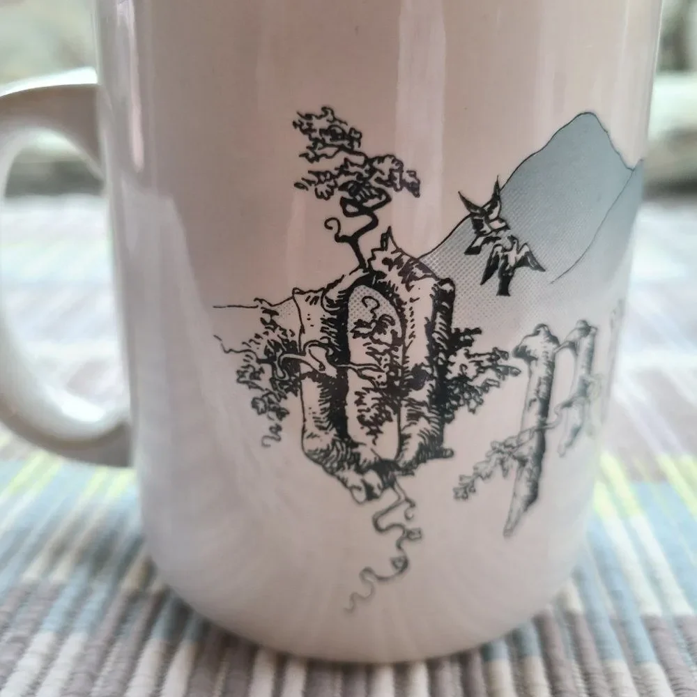 Vintage Opryland Coffee Mug Nashville, Tennessee TN Great Smoky Mountains Trees